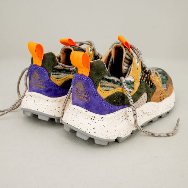 Flower Mountain sneaker Yamano 3 woolen spacial edition scarpa sportiva da donna con soletta in sughero naturale e lacci rinforzati. Acquista sul nostro shop.