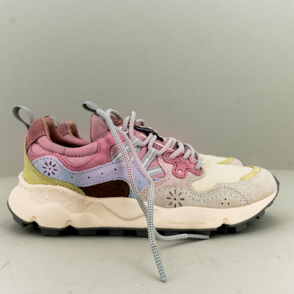 Flower Mountain sneaker Yamano 3 rosa beige scarpa sportiva da donna elegante e comoda