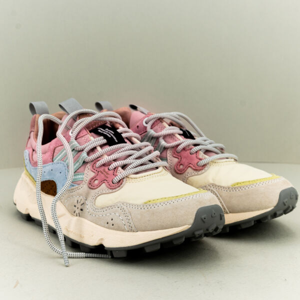 Flower Mountain sneaker Yamano 3 rosa beige scarpa sportiva da donna elegante e comoda