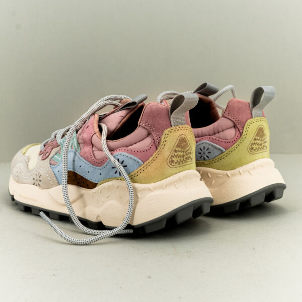 Flower Mountain sneaker Yamano 3 rosa beige scarpa sportiva da donna elegante e comoda